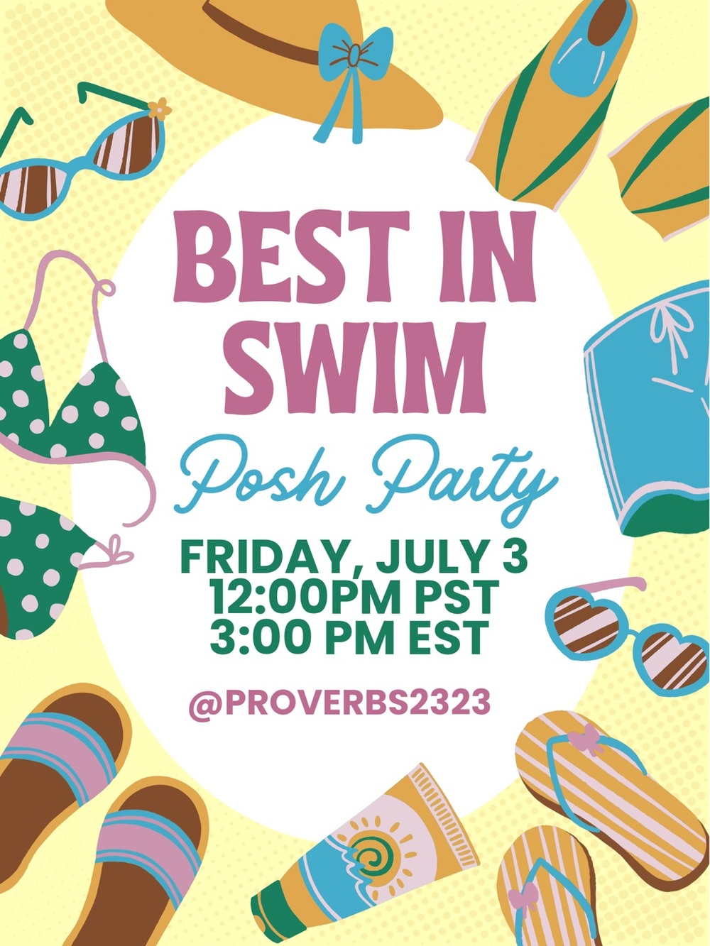 Best In Swim Posh Party